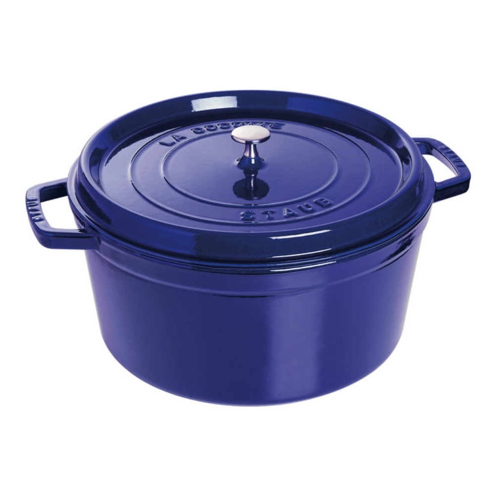 Staub Cast Iron 24cm Round Cocotte - Le Mer 9-3/8